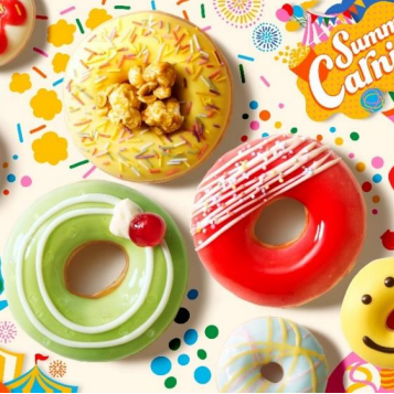 アップルキャンディー、ポップコーン、クリームソーダがドーナツになって登場 今年の暑い夏は“カーニバル”気分でポップに楽しもう！