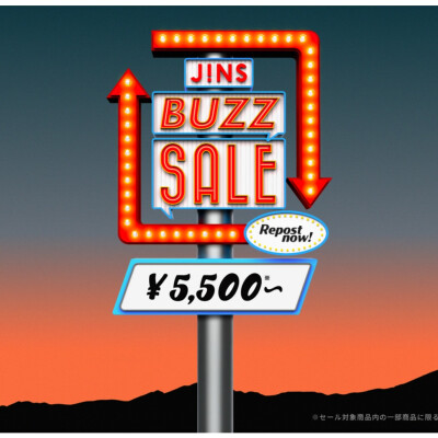 ＼JINS BUZZ SALE 第一弾実施中 ！／