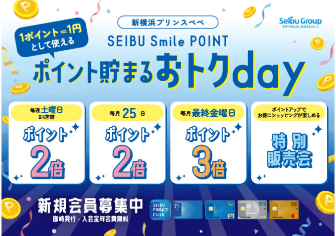 SEIBU Smile POINT　ポイント貯まるおトクday