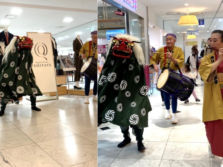 獅子舞練り歩き