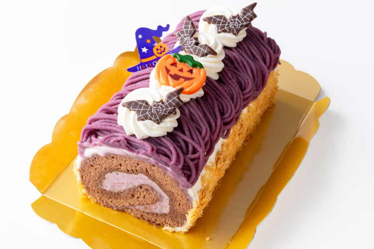 紫芋のロールケーキ