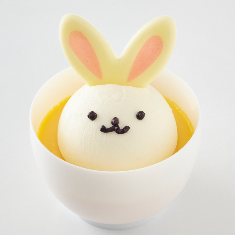 お月見うさぎのプリン