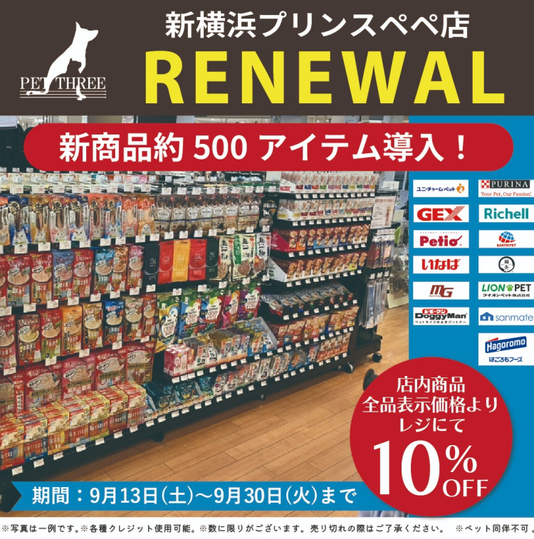 RENEWAL 10％OFFセール